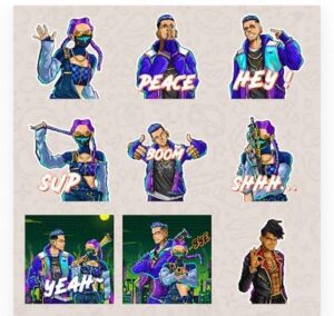 Figurinhas WhatsApp Trap Free Fire